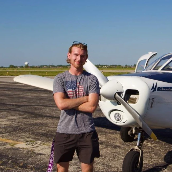 Summit Flight Academy instructor with student during flight training